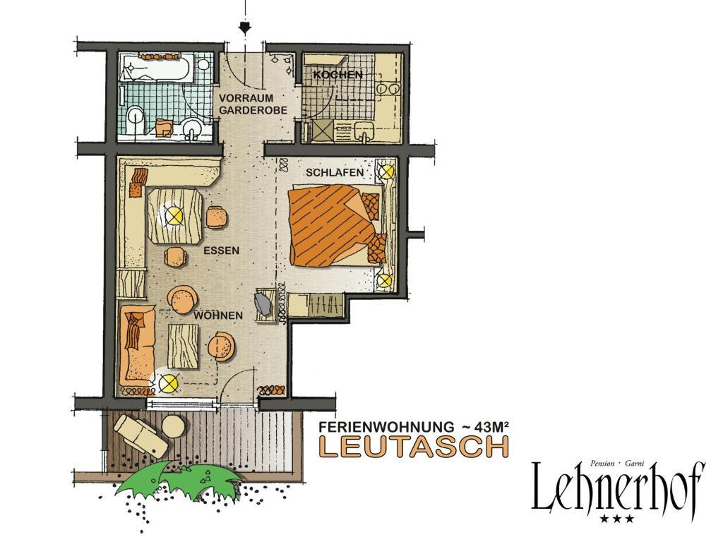 Pension Lehnerhof Leutasch Room photo